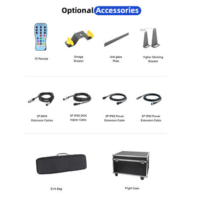 24*2W RGBW LEDs Wall Washer Light Stage Effect Lighting With Remote Controller DMX for Concert Party KTV Wall Wash Light