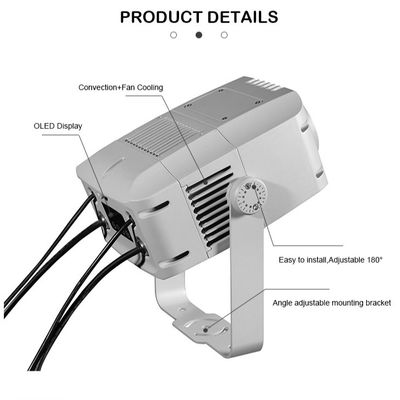 100W Logo Gobo Projector Light — IP65 Outdoor DMX512 Custom Pattern Projection for Advertising, Building & Events