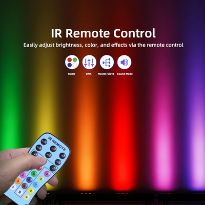 24*2W RGBW LEDs Wall Washer Light Stage Effect Lighting With Remote Controller DMX for Concert Party KTV Wall Wash Light