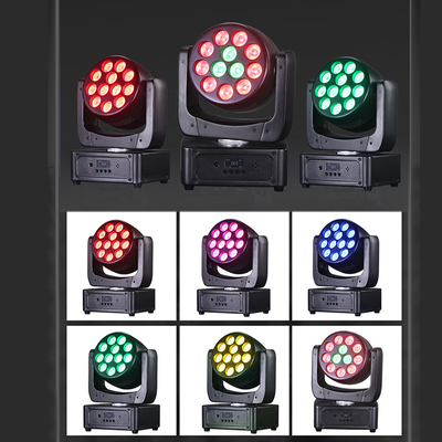12*8W RGBW 4in1 LED Stage Lighting Mini Wash Rotating Light Moving Head dj Lights with Sound DMX512 Control for Parties Disco KTV
