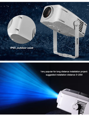 200W Outdoor Gobo Projection Waterproof IP65 DMX LED Logo Projector Light for Building