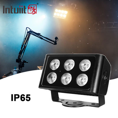 6x5W Outdoor IP65 Square DMX RGBW LED Flood Light For Building Facade LED Wall Washer Floodlight