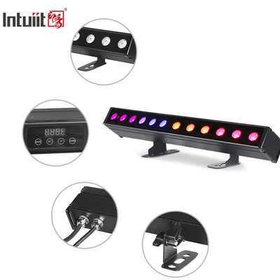 12*2W 4-in-1 IP65 LED Wash Bar Battery Powered RGBW Projection Lights Beam Effect