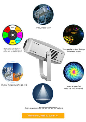 Outdoor Waterproof 400W LED Logo Projector Light IP65 For Landscape Projection Gobo Effect
