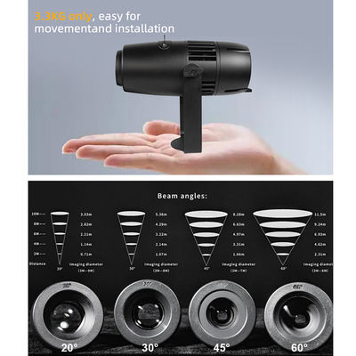 60W IP65 Waterproof Commercial Advertising Gobo Led Logo Floor Projection Lamp