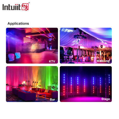24x2W RGBW 4-in-1 LED Linear Wall Washer Bar —DMX512 Sound Activated Stage Wash Light for Building & Events