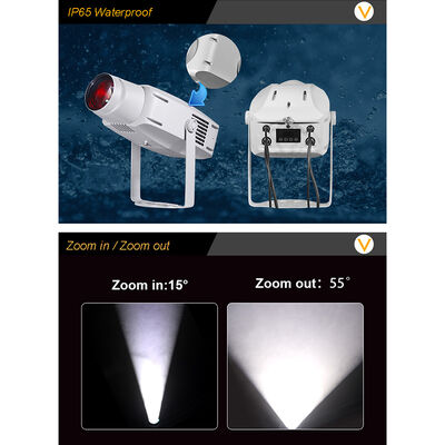400W Outdoor IP65 LED Water Wave Gobo Projector Light for museums theme parks dining venues