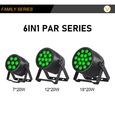 Outdoor LED Par IP65 Waterproof Led Par 12x20w RGBWA UV 6IN1 DMX Led Par Light