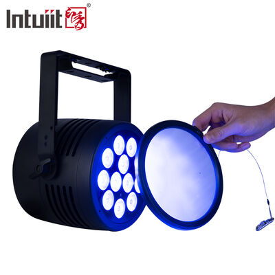 Professional IP65 Waterproof LED Par Light 12x20W RGBWA+UV 6in1 DMX512 Stage Wash Light for Outdoor Wedding Party Event DJ Disco