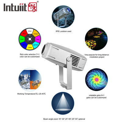 400W Logo Gobo Projector Light — IP65 Outdoor DMX512 Custom Pattern Projection for Advertising, Building & Events