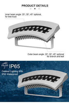 36W RGBW LED Tree Lighting for Park Garden IP65 Outdoor Landscape Lamp Color Changing Spotlights for Tree Trunk and Leaf Wash