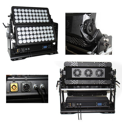 Professional Outdoor IP65 800W RGBW 4-in-1 LED Wall Washer Double Layers Landscape Architectural Wash Light for City Color