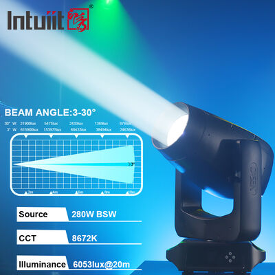 CMY 280W LED Moving Head 3-in-1 Beam Spot Wash Hybrid Stage Light for Professional Stage Wedding Party Performance Live Show