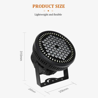 60*12W RGBW 4in1 IP65 Outdoor LED PAR Can Uplighting Set DMX512 Stage Wash Light for Wedding Event Building Facade