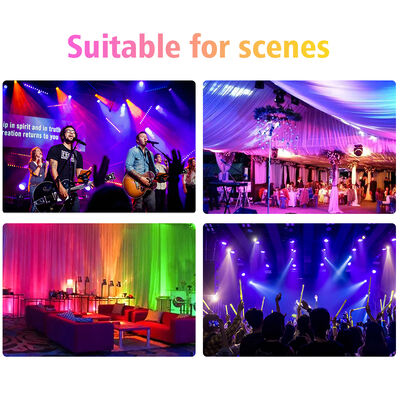 60*12W RGBW 4in1 IP65 Outdoor LED PAR Can Uplighting Set DMX512 Stage Wash Light for Wedding Event Building Facade