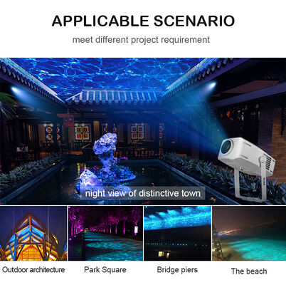 LED Water Wave Projector Light Outdoor IP65 Waterproof 60W 100W 200W 400W Ripple Effect Stage Lighting for Landscape Facade Decor