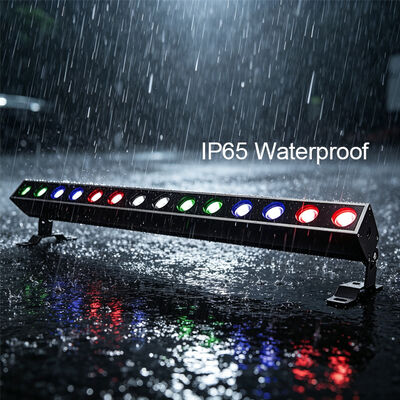 140W RGBW 4in1 IP65 Waterproof LED Linear Wall Washer 14x10W DMX512/RDM City Color Building Lighting