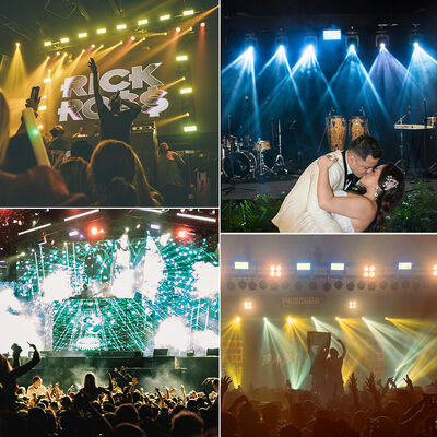 36W RGB COB LED Strobe Light Sound Activated DMX512 Flash Stage Lighting for DJ Disco Party Halloween Club