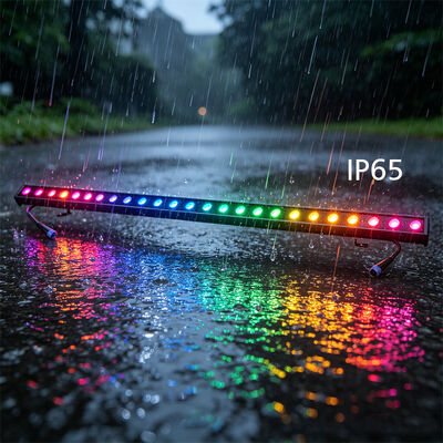 2x24W RGBW 4-in-1 IP65 Outdoor LED Linear Wall Washer — DMX512 Waterproof Wash Light for Building, Bridge & Landscape