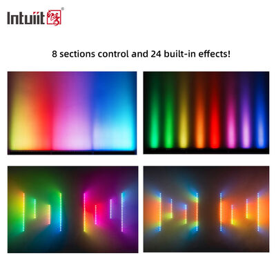 2x24W RGBW 4-in-1 IP65 Outdoor LED Linear Wall Washer — DMX512 Waterproof Wash Light for Building, Bridge & Landscape