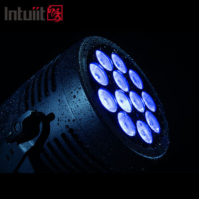 12*20W RGBWA+UV 6in1 LED Par Light IP65 Outdoor Waterproof DMX512 Stage Uplighting for Wedding DJ Party
