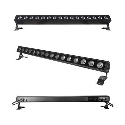 DMX512 Linear 16x5W RGBW 4in1 LED Wall Washer Bar Light IP65 Outdoor Stage Wash Lamp for DJ Disco Wedding Event Decoration