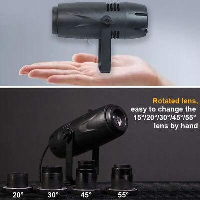Rotating 40W LED Logo Projector Custom Gobo Light High Definition Indoor Projection Lamp for Wedding Event Exhibition Showroom