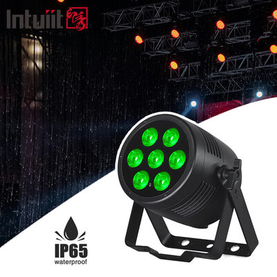 uper Bright 7*20W RGBWA+UV 6in1 LED Par Light IP65 Outdoor DMX512 for Concert stages Nightclubs