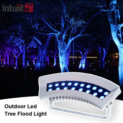 IP65 Waterproof 36W RGBW 4in1 LED Flood Light Aluminum Outdoor Tree Uplight Landscape Stage Lighting