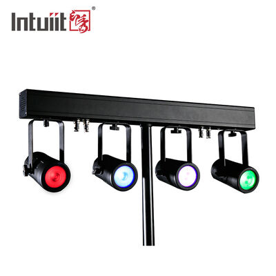 4x20W RGBW 4-in-1 LED PAR Uplighting Kit — 4.5° Narrow Beam DMX512 Stage Wash System for Weddings, DJs & Events