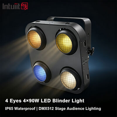 4x90W COB LED Audience Blinder — 360W RGB IP65 DMX512 Wide Flood Light for Stage, Concert & Outdoor Events