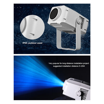 100W Logo Gobo Projector Light — IP65 Outdoor DMX512 Custom Pattern Projection for Advertising, Building & Events