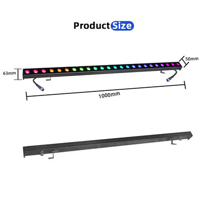 2x24W RGBW 4-in-1 IP65 Outdoor LED Linear Wall Washer — DMX512 Waterproof Wash Light for Building, Bridge & Landscape