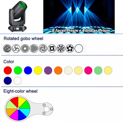 Disco Light 150W Moving Head Beam Stage Effect Lighting DMX Sound Mode for DJ Disco Wedding Concert Events Shows Bar Party