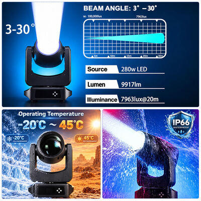 280W LED BSW Moving Head  DMX Stage Lighting for bar Night Club Wedding Show
