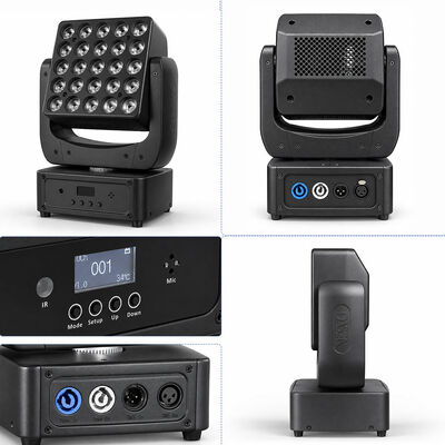 Dmx Mini 200w Moving Heads Rgbw 25x8w Led Stage Light Moving Head Wash Light