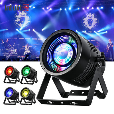 LED 200W RGBL COB Stage Par Can Lights with 36x2W 4in1 RGBW Backlight Led Par Light for DJ Disco Party Wedding Event