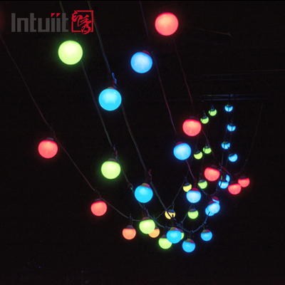 Full Pixel Control RGBW Globe String Lights For Restaurant
