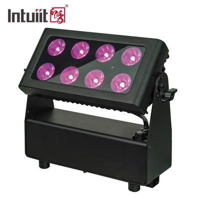 8*10W RGBWA IR Control LED Stage Lights Battery Powered Wireless City Color Wash Lighting Projector