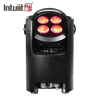 Wireless Dmx Battery Powered Led Par Uplights 4*12W RGBAW UV 4 In 1 For Dj Wedding