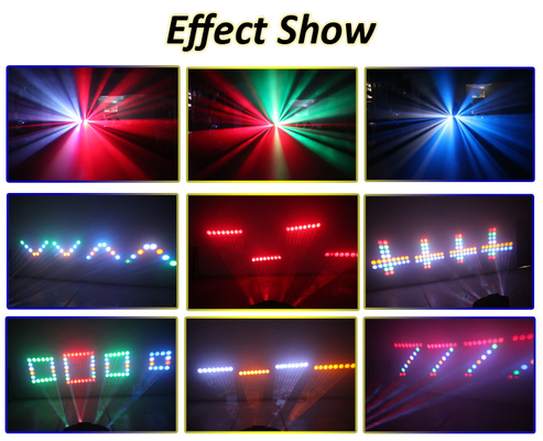 30pcs Stage LED Effect Light Stepper Motor DMX Beam Show Dj Club RGB Laser Lamp