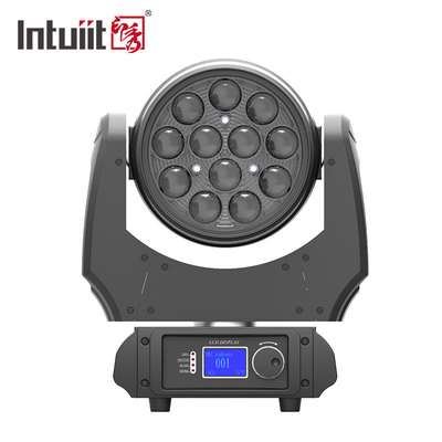 RGBW 4 - In - 1 Zoom 5-60 Degree LED Beam Moving Head Light Wide Angle 12x10W