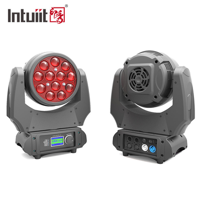 Professional Indoor led Zoom wash moving head 12x10w rgbw 4in1 led moving wash stage dj bar lights