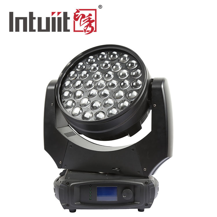 37*10W RGBW 4 In 1 Zoom Wash Moving Head Stage Light Beam Moving Led Wash