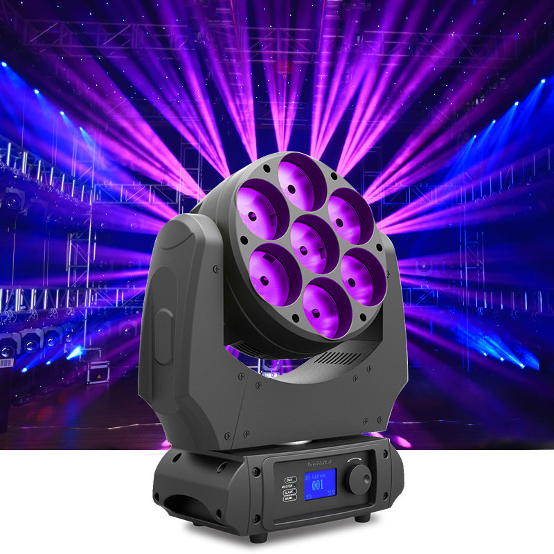 IP65 LED Stage Light 7x 40W 4 In 1 RGBW 4.5 Degree Moving Head Light