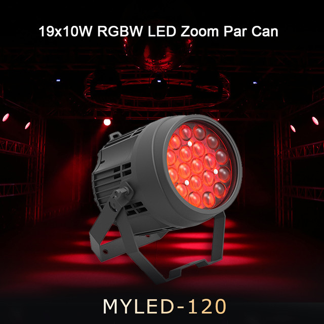 LED Par 19*10W RGBW 4in1 Waterproof DMX LED Par Lighting For Party Or Stage Night Bar