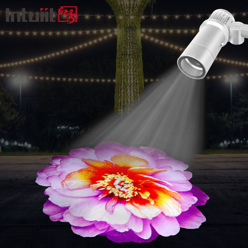 Led Gobo Projector 60w Led Auto Color Changing Projector Outdoor Projection Lamp Gobo Custom Logo Welcome Light