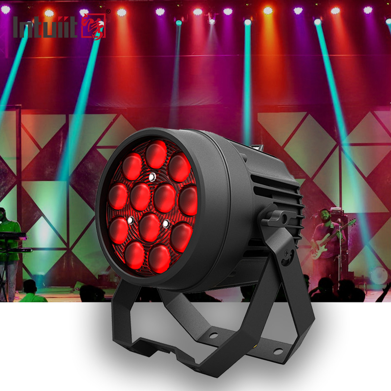 Wedding DJ 12x10W RGBW 4in1 Led Flat Par Can Stage Lights For Disco Christmas