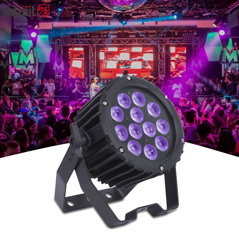 Professional 12pcs 4in1 12x3W LED Outdoor Par Can Light Stage Lighting RGBW Aluminum Alloy DJ Wash Par Nightclub Light