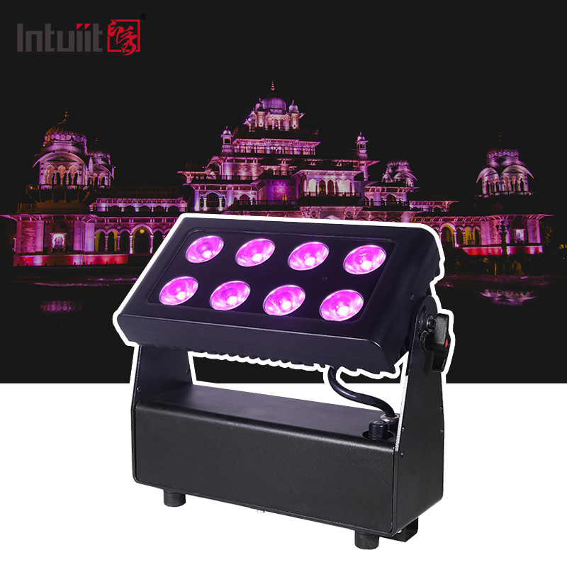 IP65 8x15w RGBW 4in1 LED Flood City Color Washer Lighting For Outdoor Building